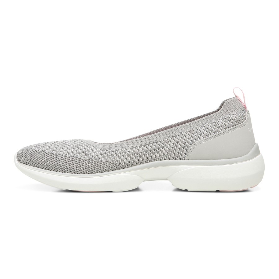 Tênis Kallie Slip On Cinza Metalizado Vionic