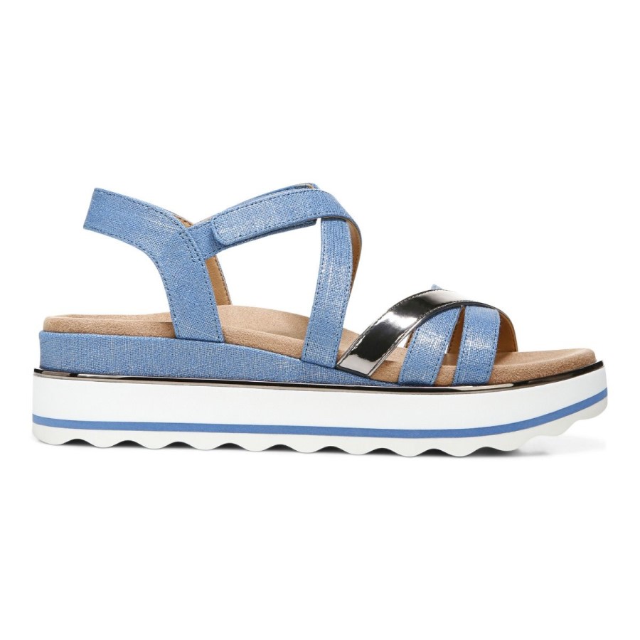 Sandália Flatform Azul Kelly's Vionic Vallarta