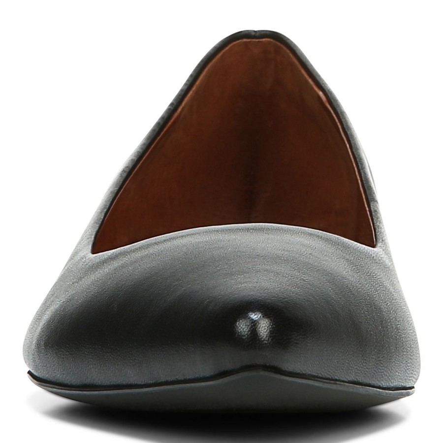 Vionic Lena Ballet Flat Couro Preto