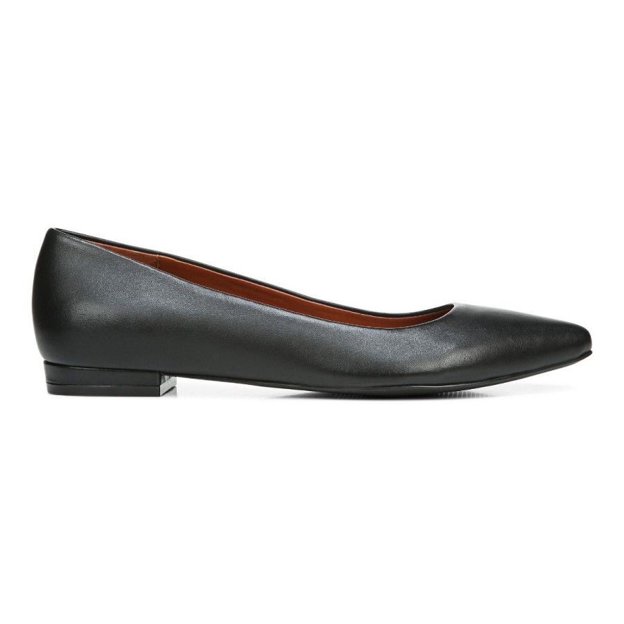 Vionic Lena Ballet Flat Couro Preto