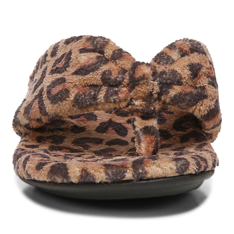 Lydia Chinelo Vionic Leopardo Marrom