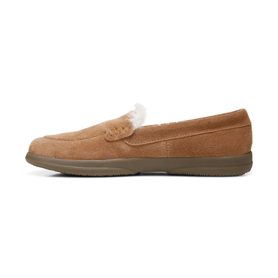 Chinelo De Camurça Vionic Toffee Lynez