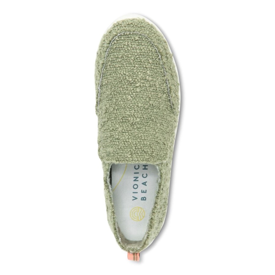 Tênis Verde Militar Boucle Vionic Beach Malibu: Boucle