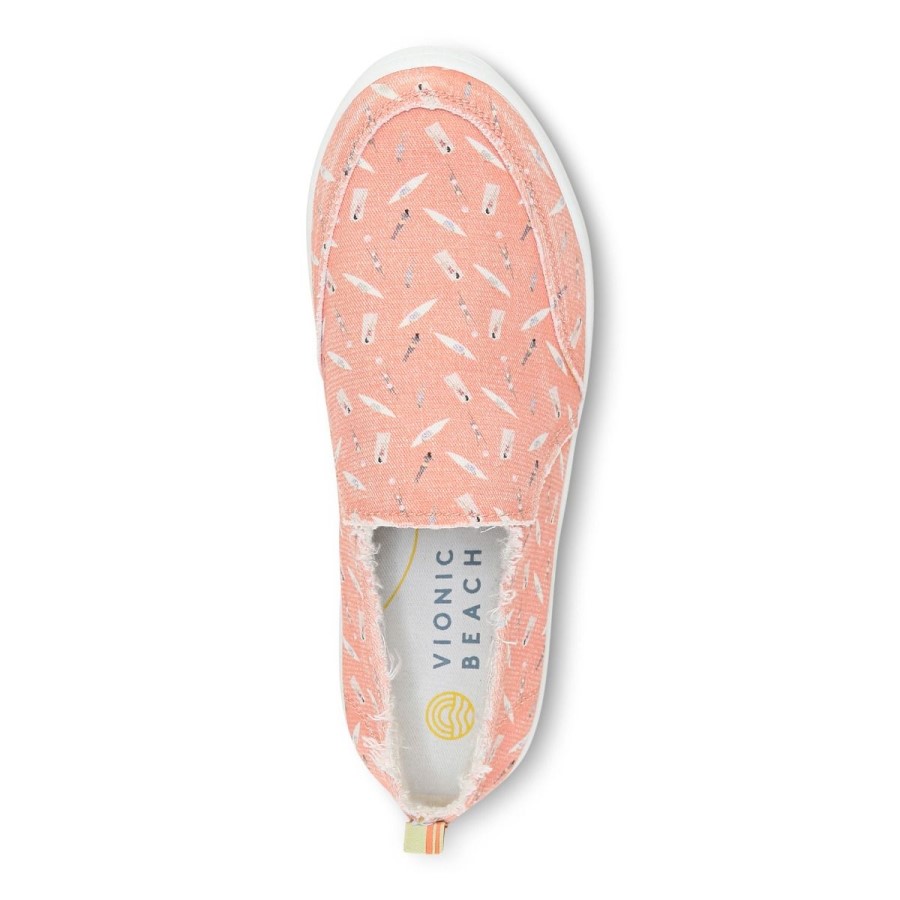 Beach Malibu Slip On Sneaker: Divirta-se Ao Sol Vionic Papaya
