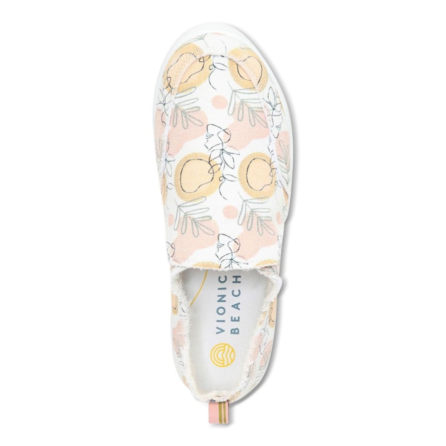 Beach Malibu Tênis Sem Cadarço: Orange Grove Vionic Grove White