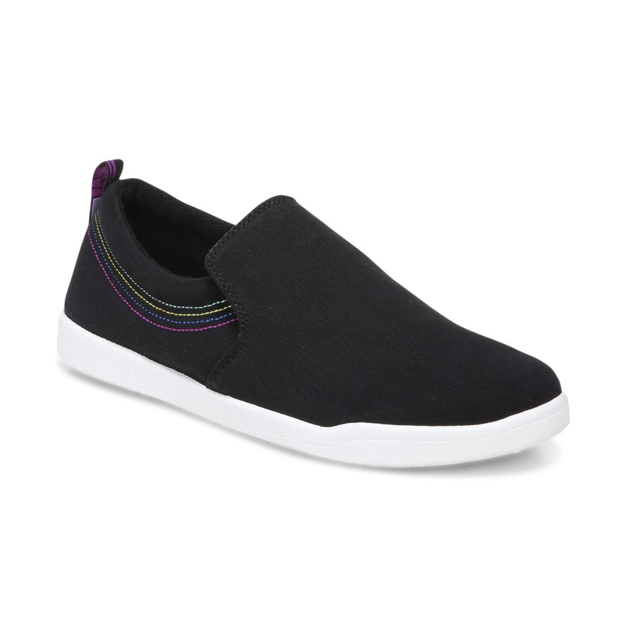 Marshall Slip On Vionic Black Canvas