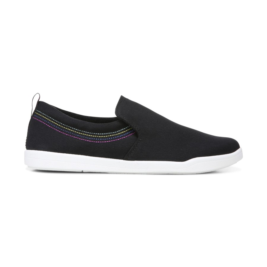Marshall Slip On Vionic Black Canvas
