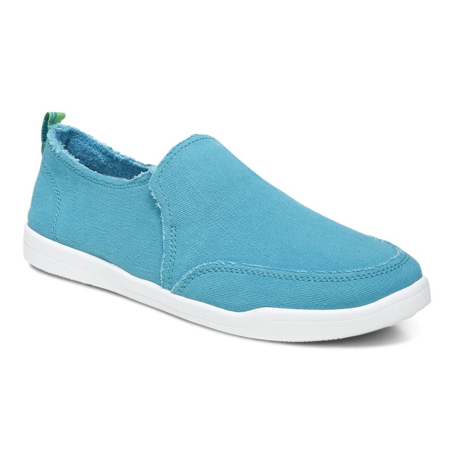 Vionic Beach Malibu Sneaker: Canvas Lake Blue Canvas