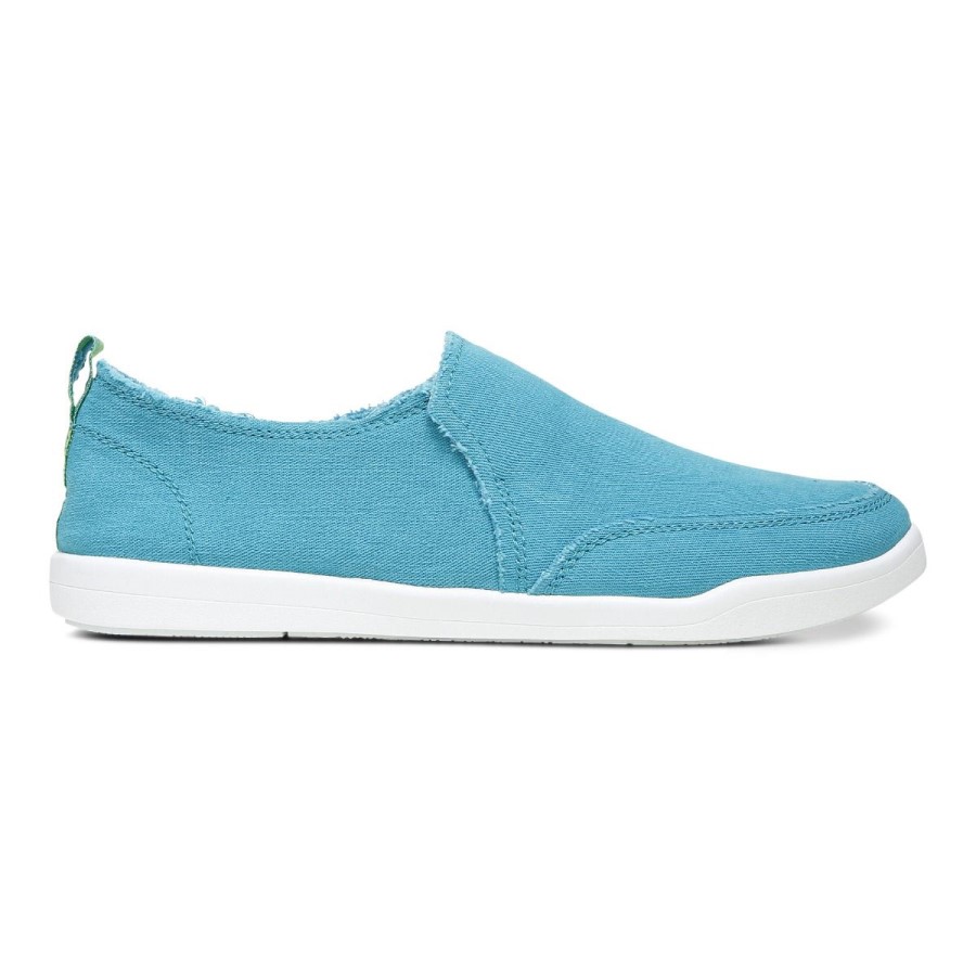 Vionic Beach Malibu Sneaker: Canvas Lake Blue Canvas