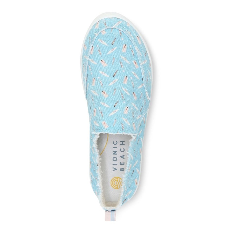 Sapatilhas Vionic Beach Malibu: Diversão Ao Sol Azul Porcelana