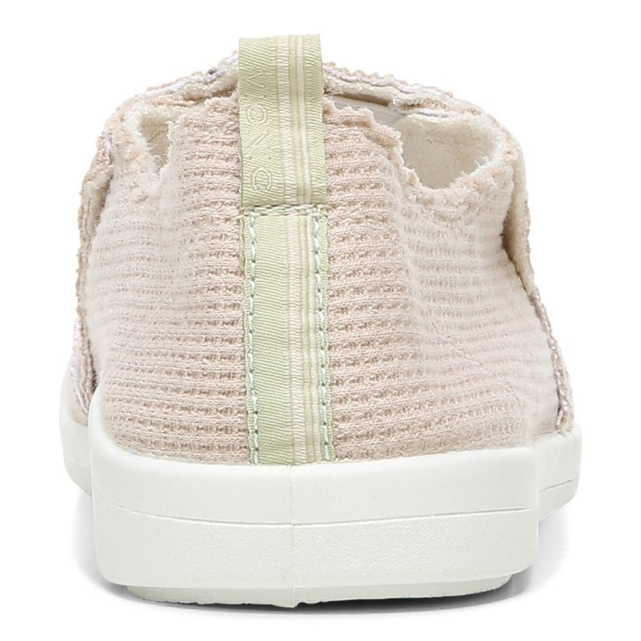 Vionic Cream Knit Beach Malibu Sneaker: Waffle Knit
