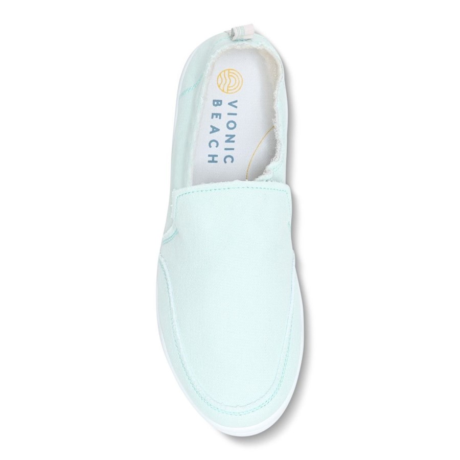 Vionic Seafoam Canvas Beach Malibu Sneaker: Canvas