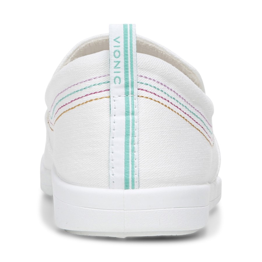 Vionic White Canvas Marshall Slip On