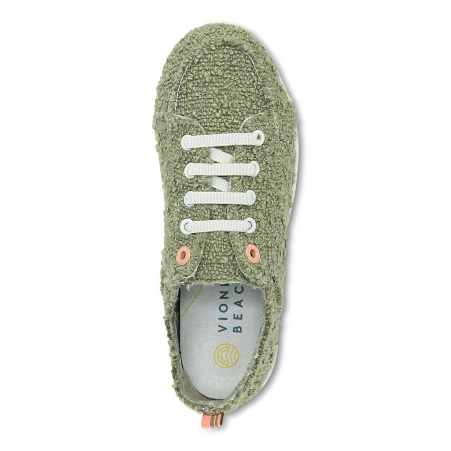 Sapatilha Casual De Praia Pismo: Boucle Vionic Boucle Verde Militar