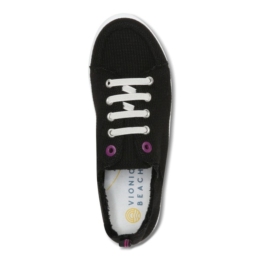 Tênis Casual Vionic Beach Pismo: Malha Malha Preta