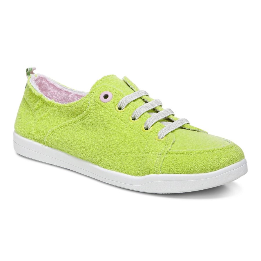 Tênis Casual Vionic Lime Terry Beach Pismo: Terry