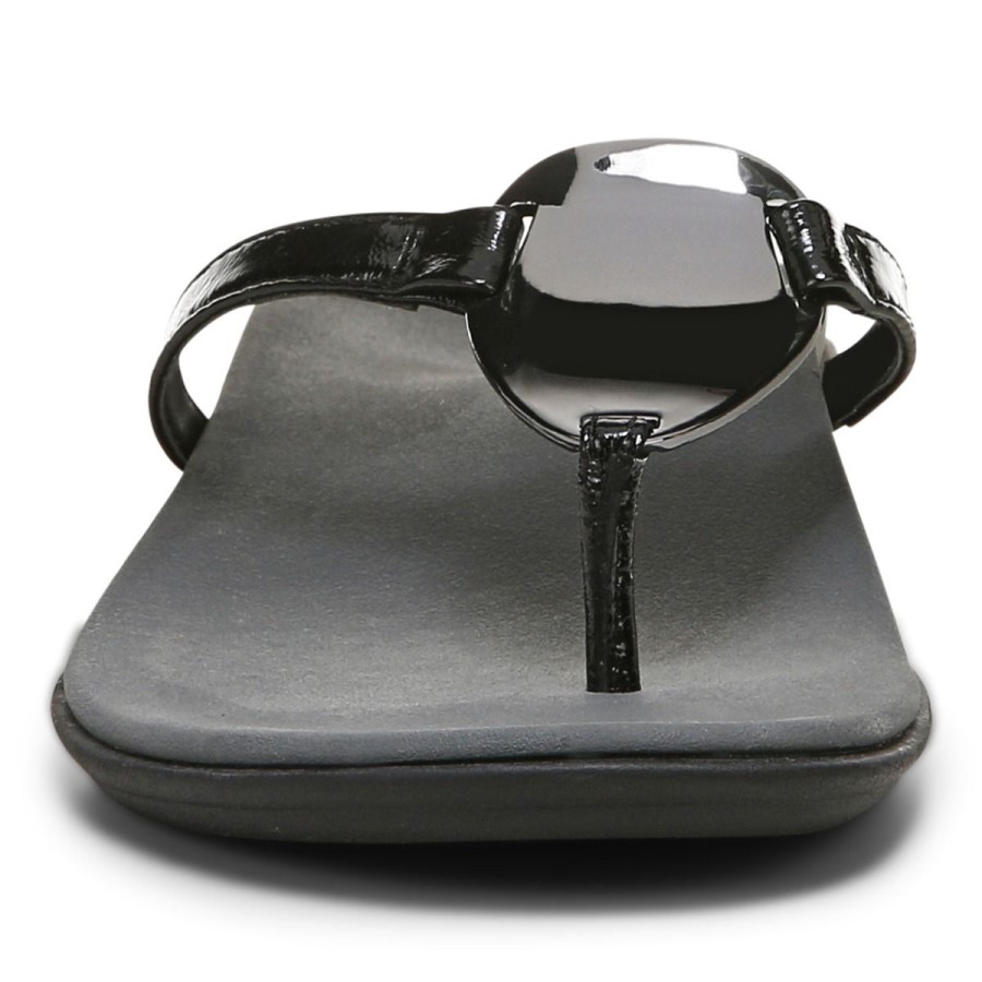 Sandália Preta Vionic Raysa Toe Post