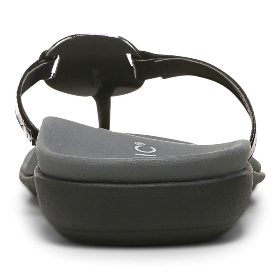 Sandália Preta Vionic Raysa Toe Post