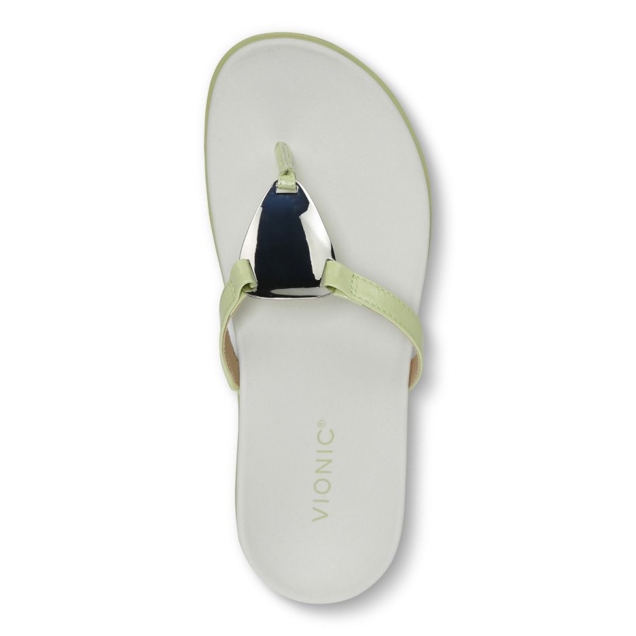 Vionic Raysa Toe Post Sandal Pale Lime