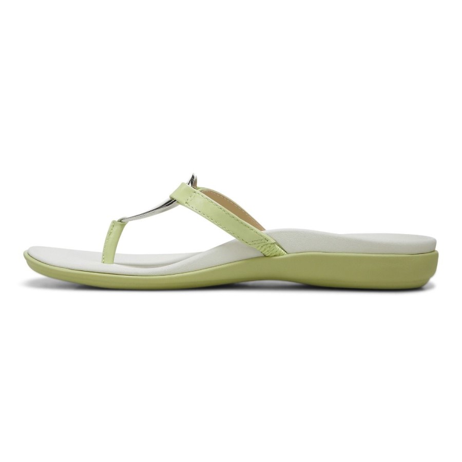 Vionic Raysa Toe Post Sandal Pale Lime