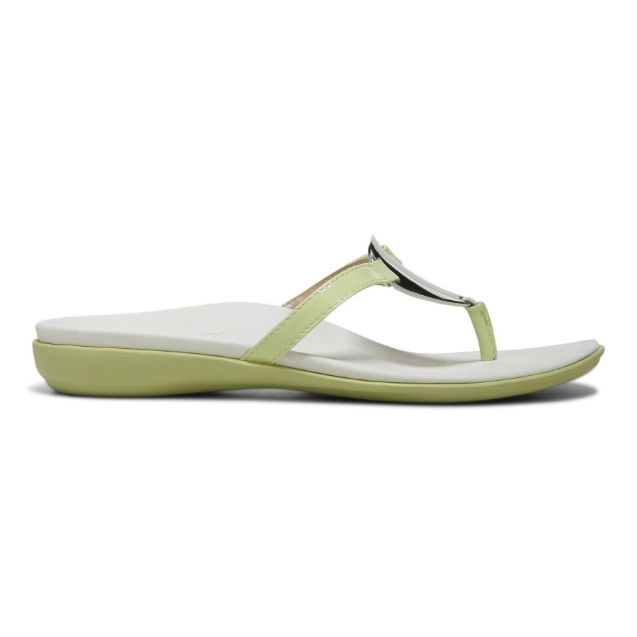 Vionic Raysa Toe Post Sandal Pale Lime