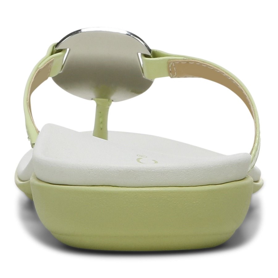 Vionic Raysa Toe Post Sandal Pale Lime