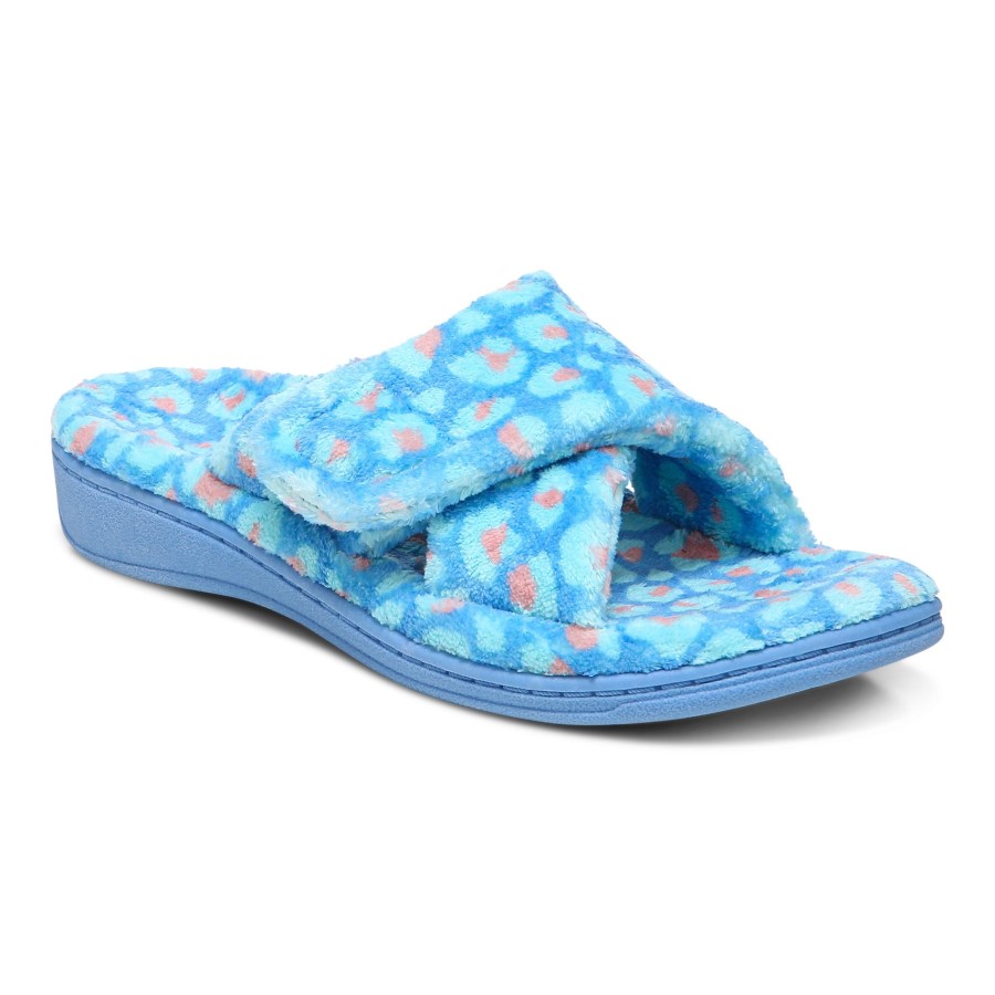 Sapatilhas De Relaxamento Vionic Leopardo Azul
