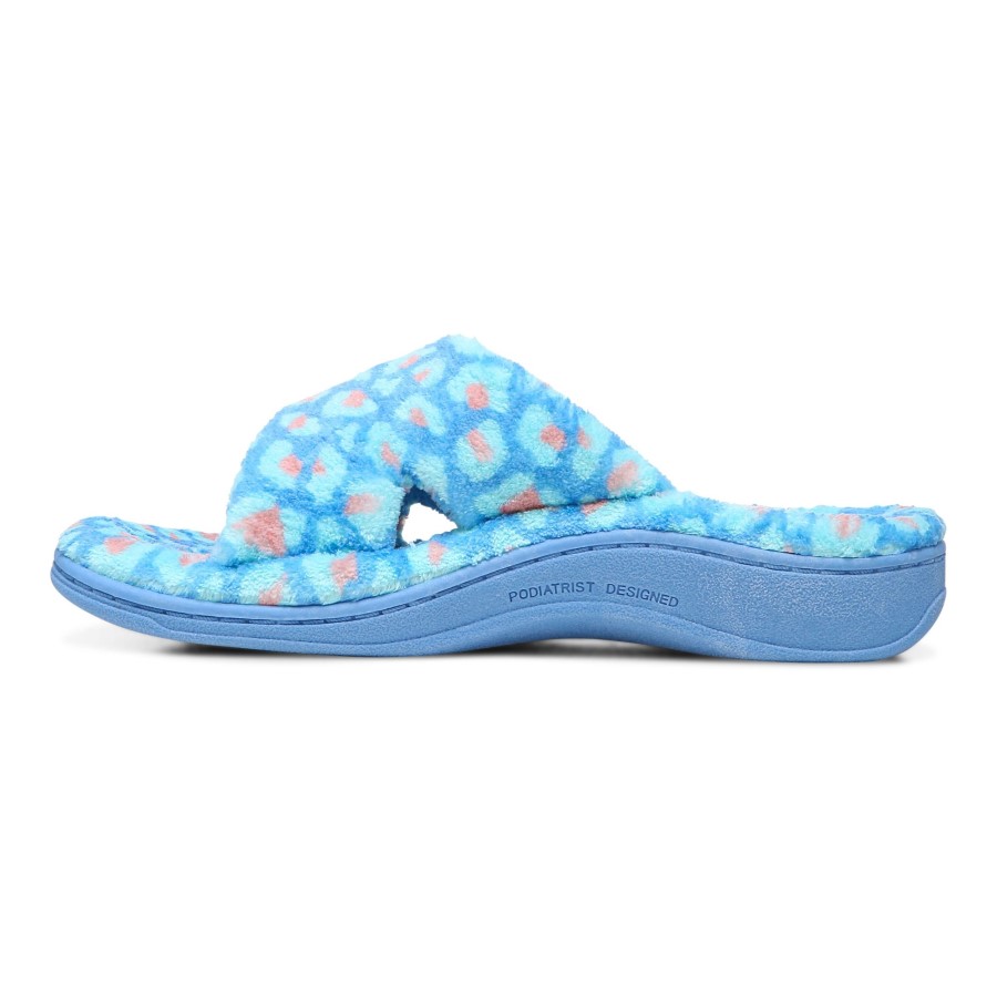 Sapatilhas De Relaxamento Vionic Leopardo Azul