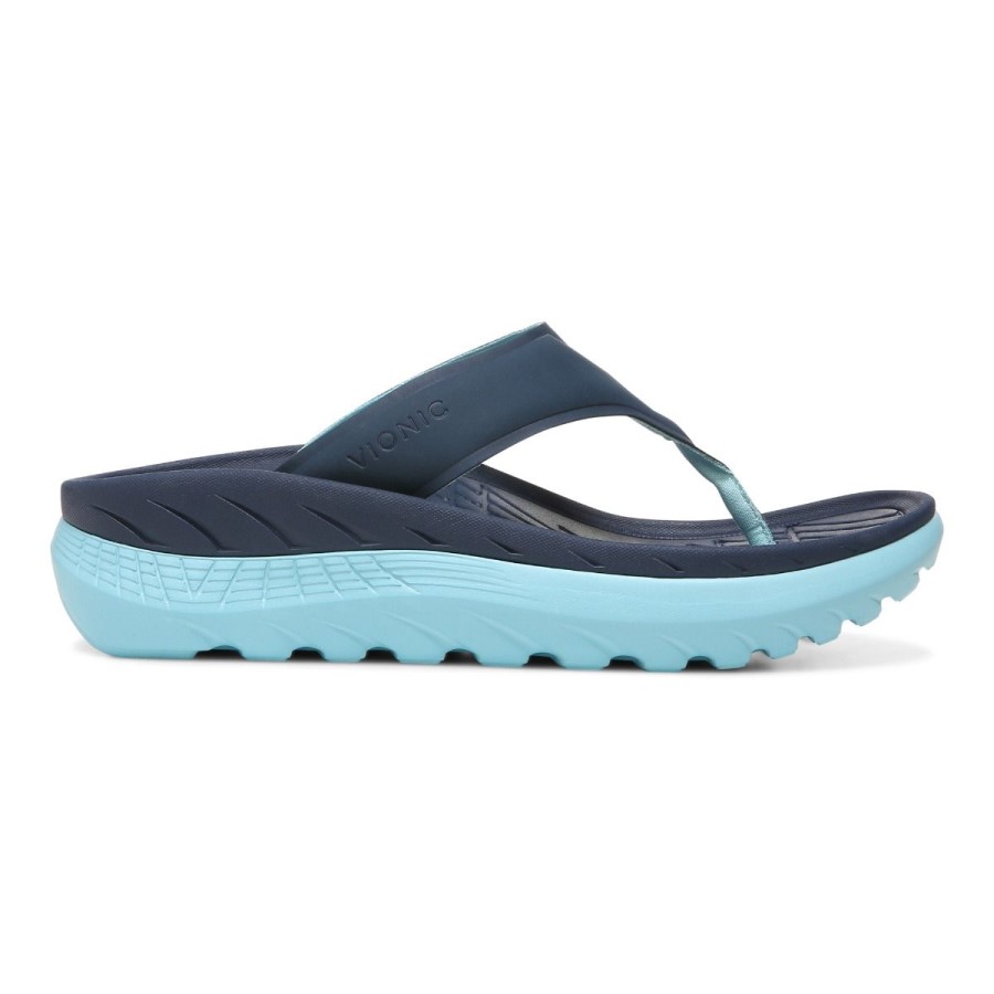 Sandália De Recuperação De Restauração De Porcelana Azul Marinho Vionic