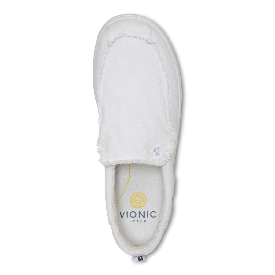 Vionic Seaview Deslizar No Tênis Branco