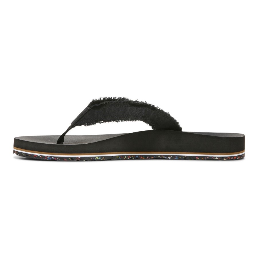 Sandália Black Beach Unwind Toe Post Vionic