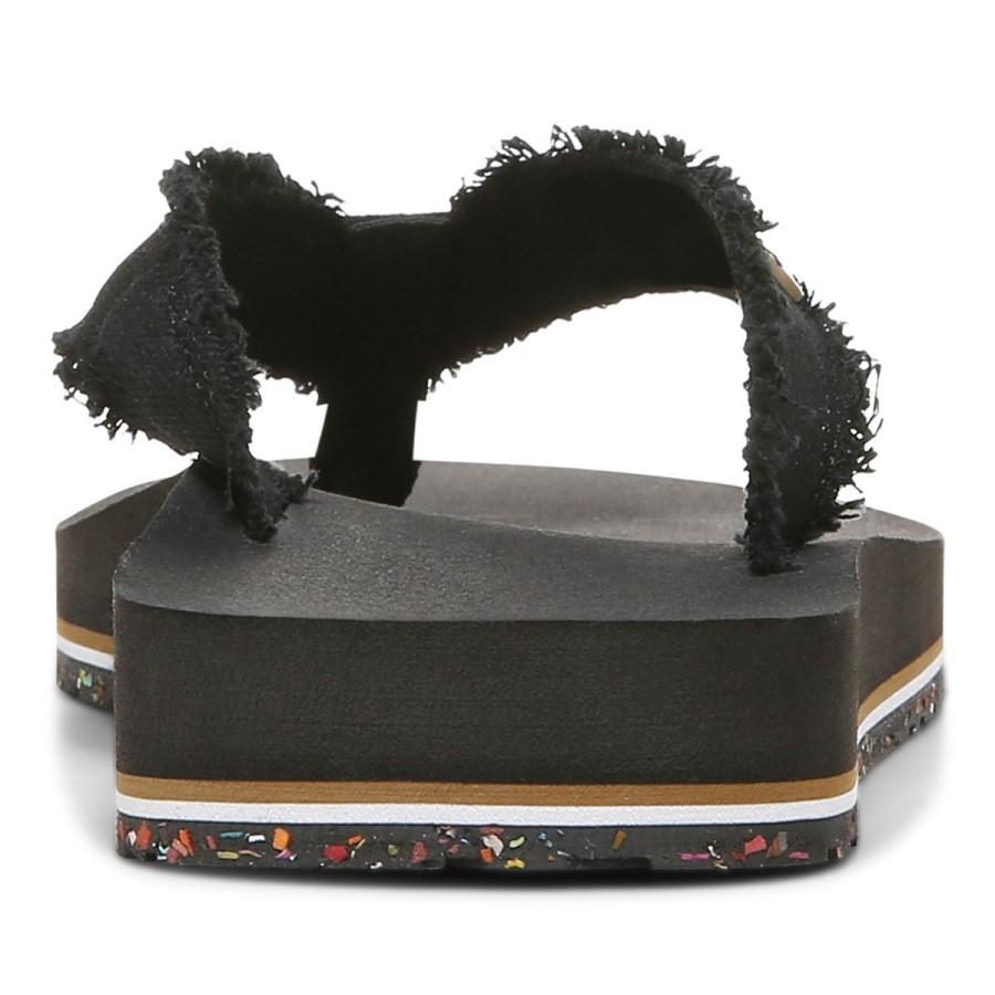 Sandália Black Beach Unwind Toe Post Vionic