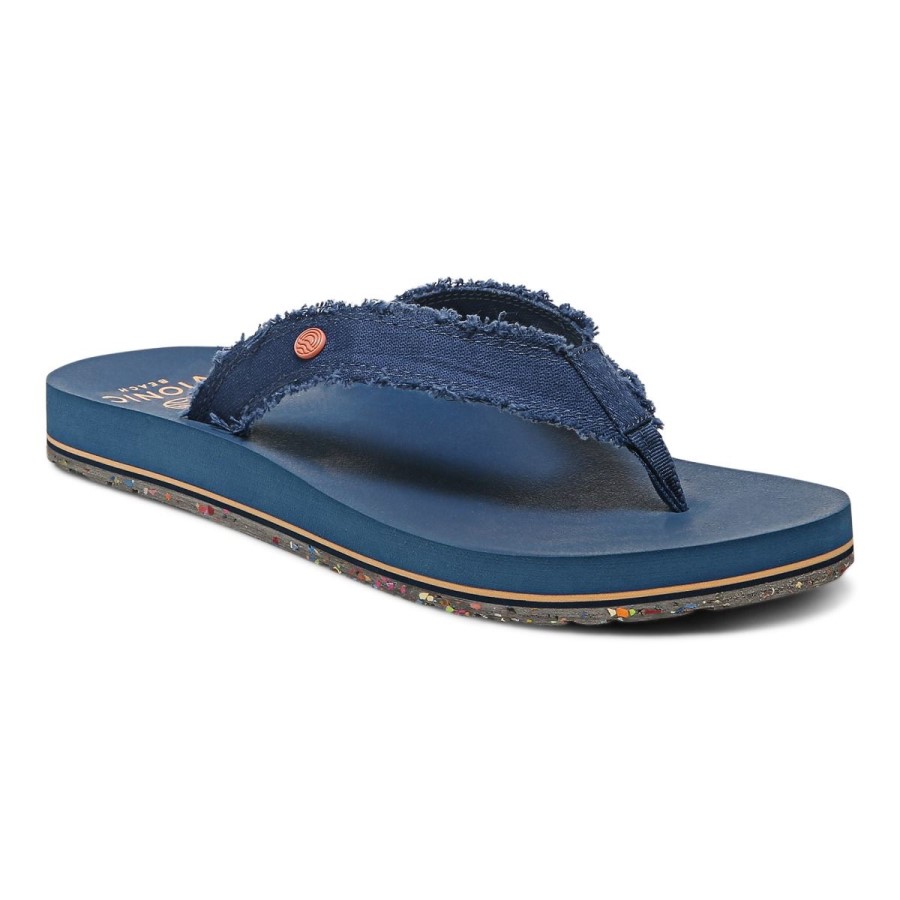 Sandália Vionic Navy Beach Unwind Toe Post