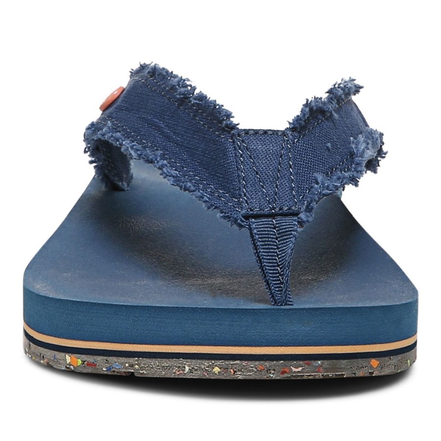 Sandália Vionic Navy Beach Unwind Toe Post