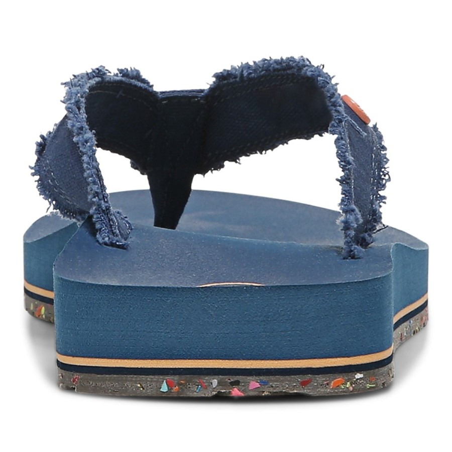 Sandália Vionic Navy Beach Unwind Toe Post
