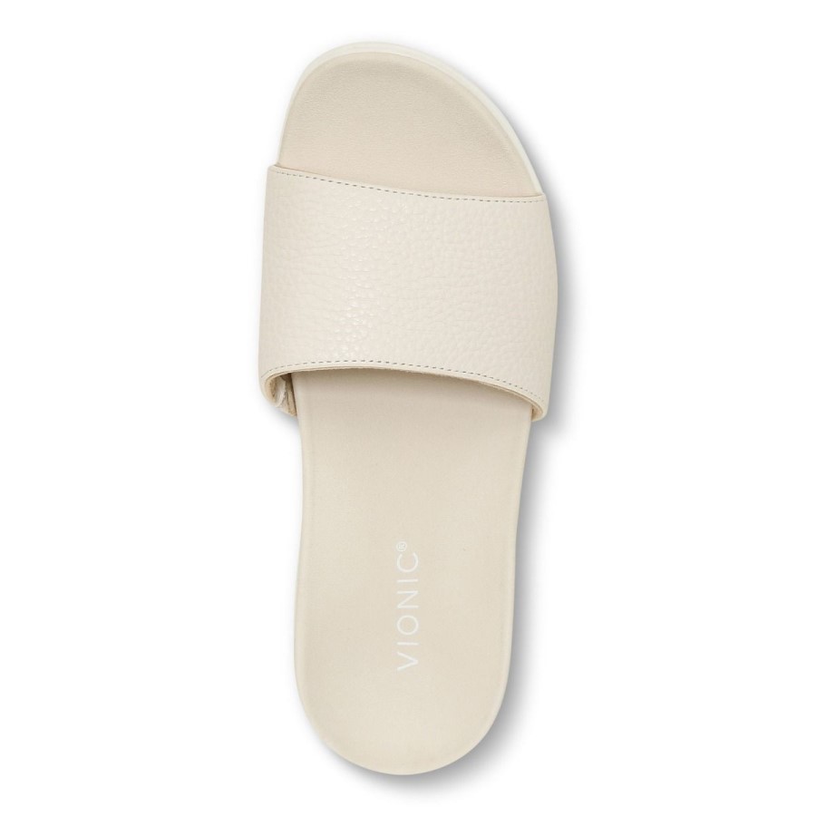 Val Slide Sandal Creme Vionic