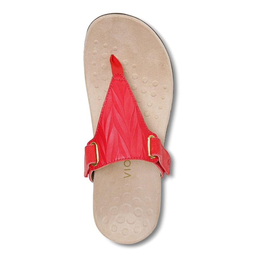 Sandália Wanda Com Tira Em T Vionic Poppy
