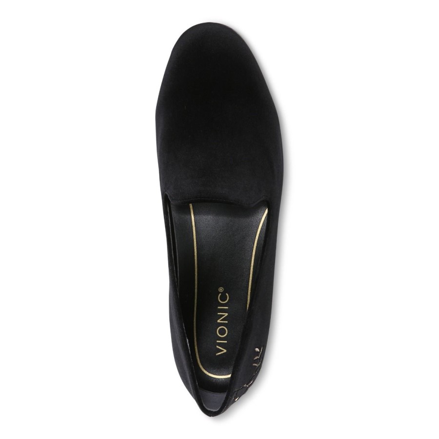 Black Willa Slip On Flat Vionic