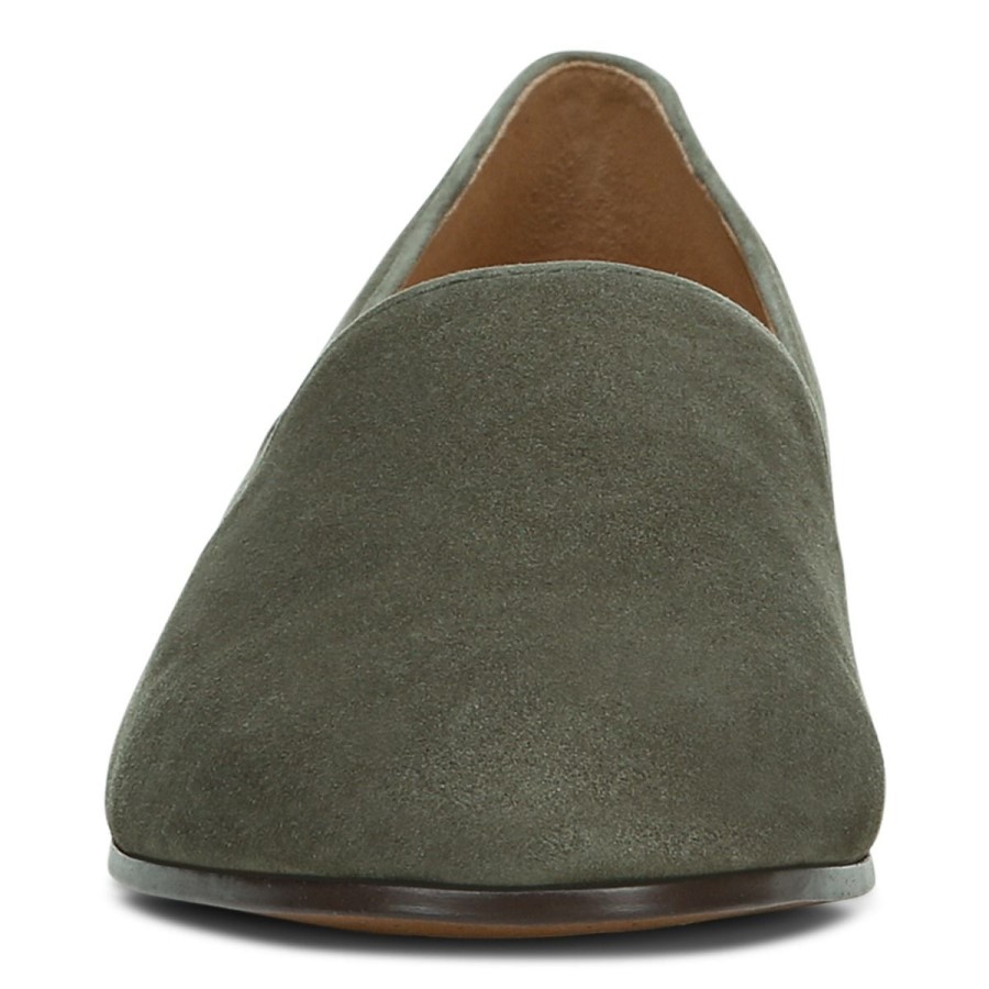 Vionic Willa Slip On Flat Olive Camurça