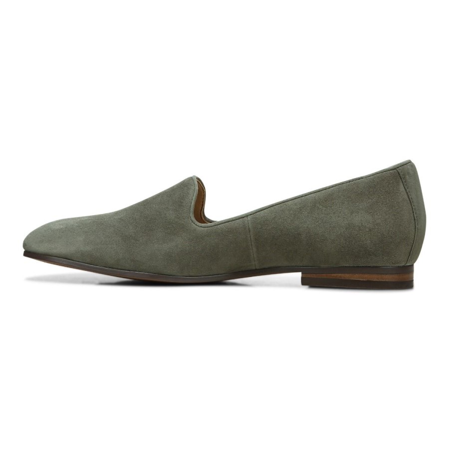 Vionic Willa Slip On Flat Olive Camurça