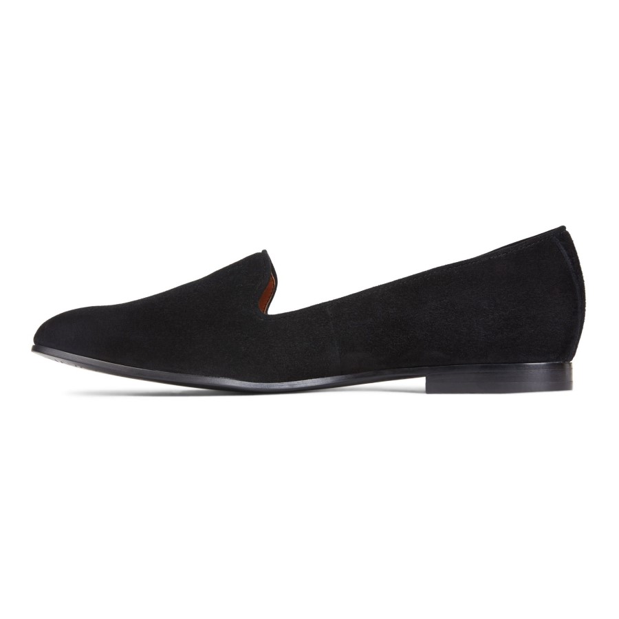 Willa Slip On Camurça Preta Lisa Vionic