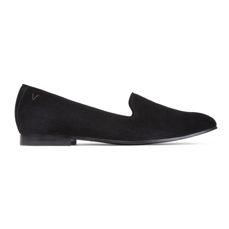 Willa Slip On Camurça Preta Lisa Vionic
