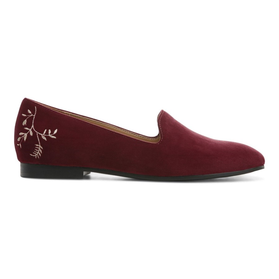 Willa Slip On Flat Veludo Shiraz Vionic
