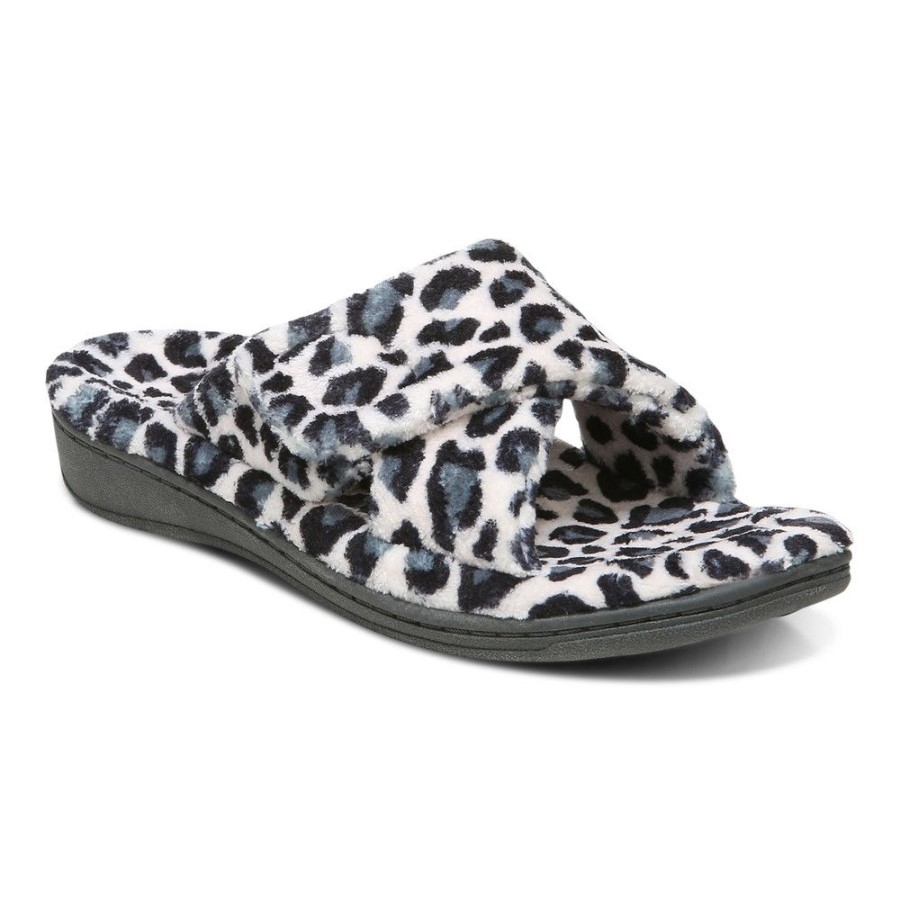 Creme Leopardo Relax Chinelo Vionic