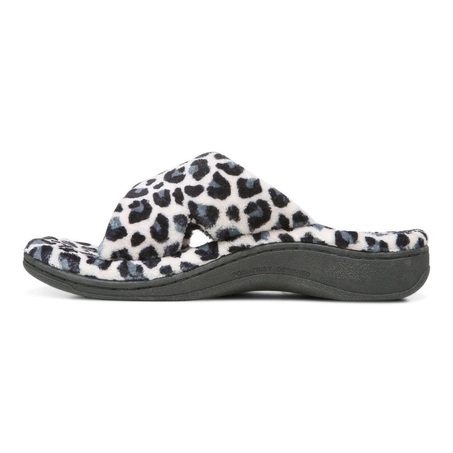 Creme Leopardo Relax Chinelo Vionic