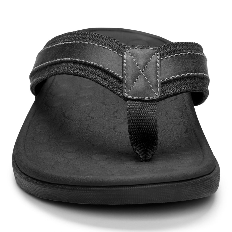 Sandália De Bico Fino Vionic Masculina Preta