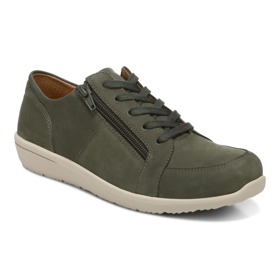 Nobuck Verde-oliva Abigail Lace Up Vionic