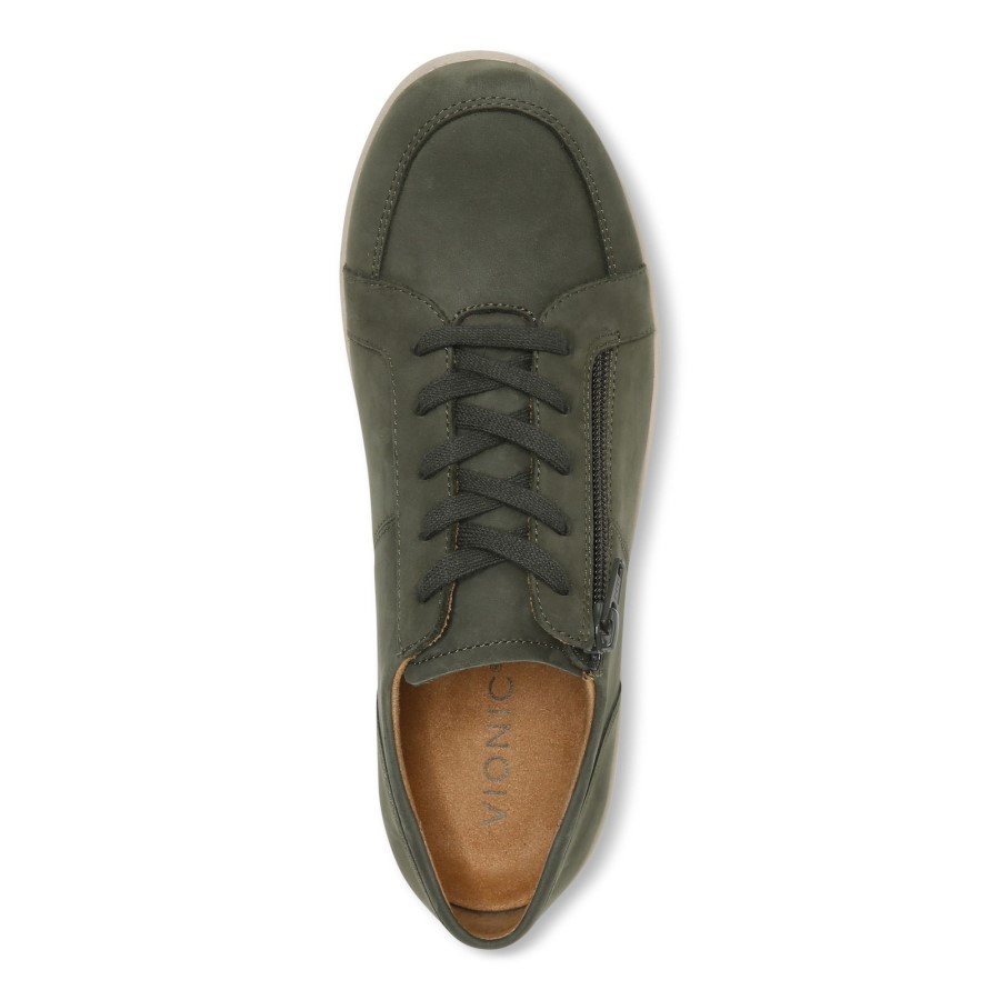 Nobuck Verde-oliva Abigail Lace Up Vionic