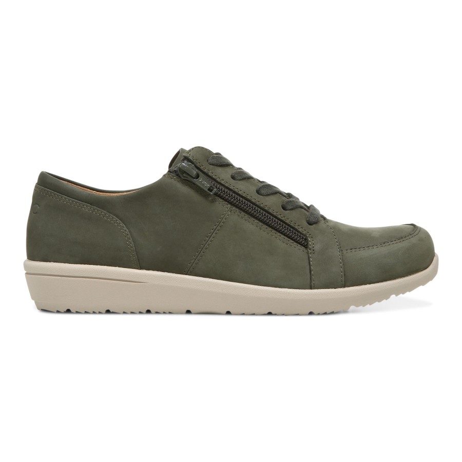 Nobuck Verde-oliva Abigail Lace Up Vionic