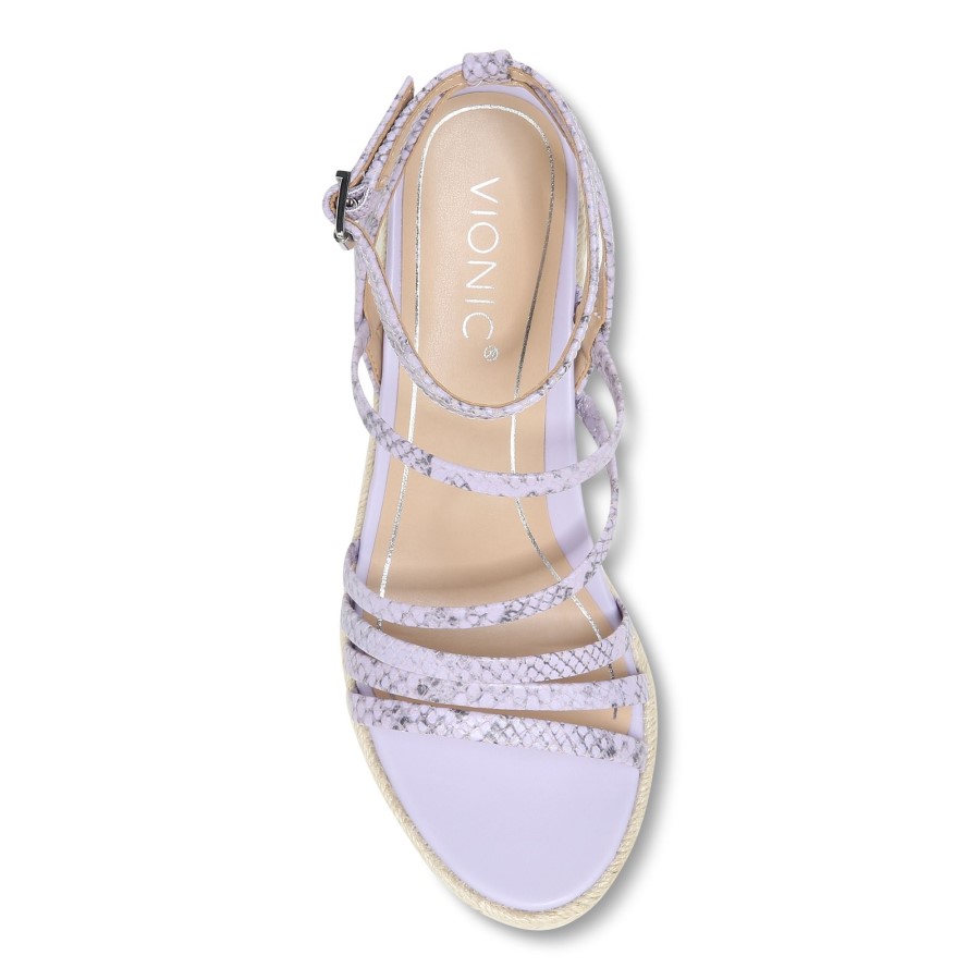 Ayda Espadrille Sandália Cunha Pastel Lilás Vionic